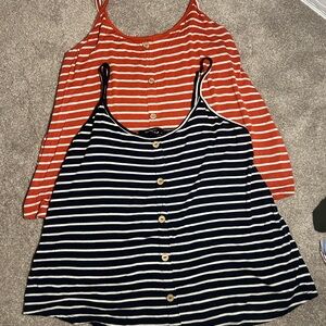 Ambiance Orange Spaghetti Strap Sleeveless Tank Top
